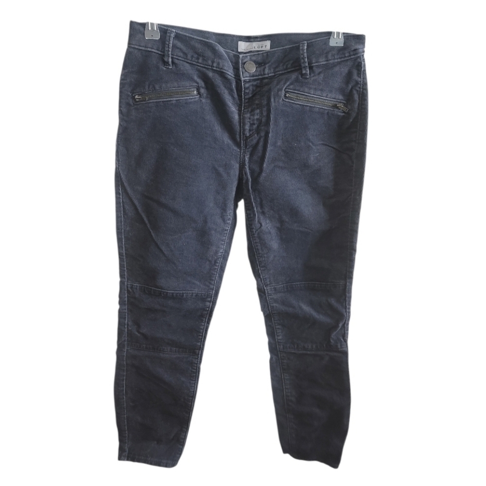Dark Blue Denim Pants Loft  Coruroy Skinny
